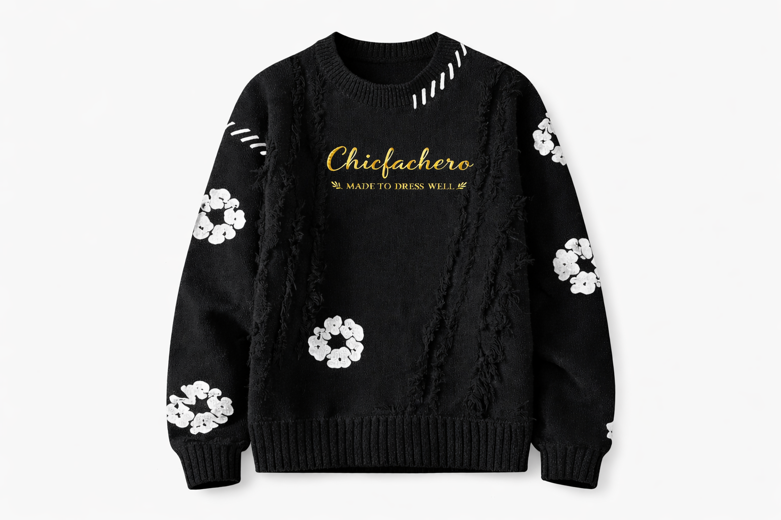 Chicfachero Noir Héritage Sweater