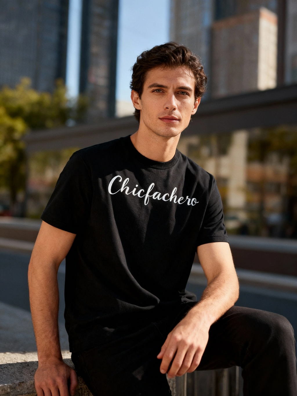 Chicfachero “Born to Dress Well” Signature Tee Black