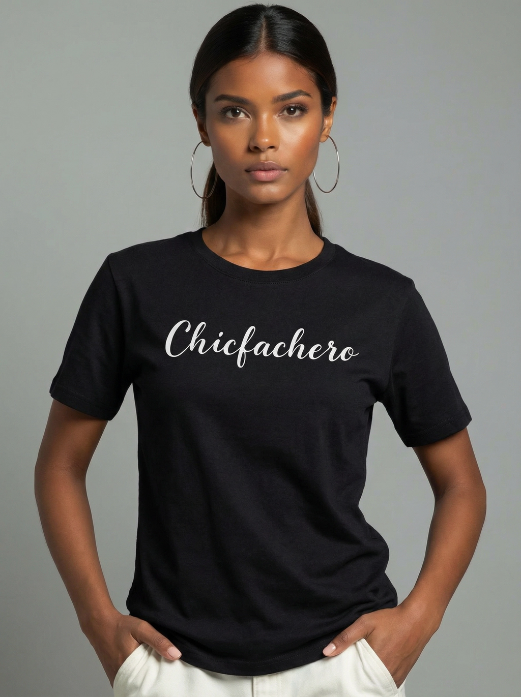 Chicfachero “Born to Dress Well” Signature Tee Black