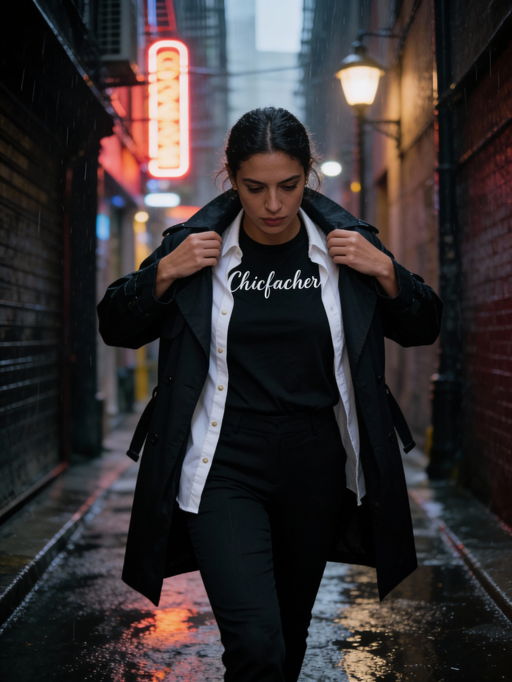 Chicfachero “Born to Dress Well” Signature Tee Black