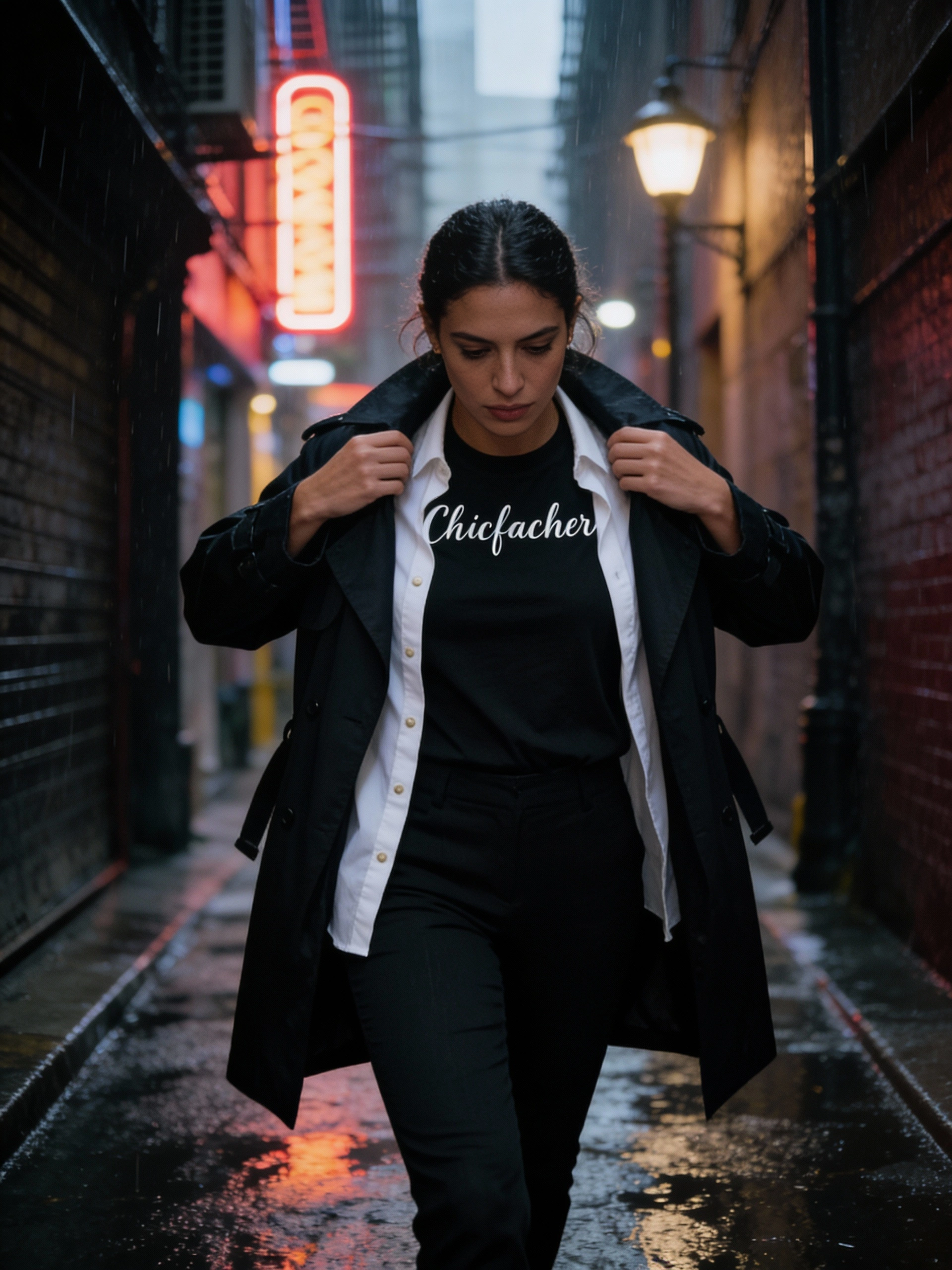 Chicfachero “Born to Dress Well” Signature Tee Black