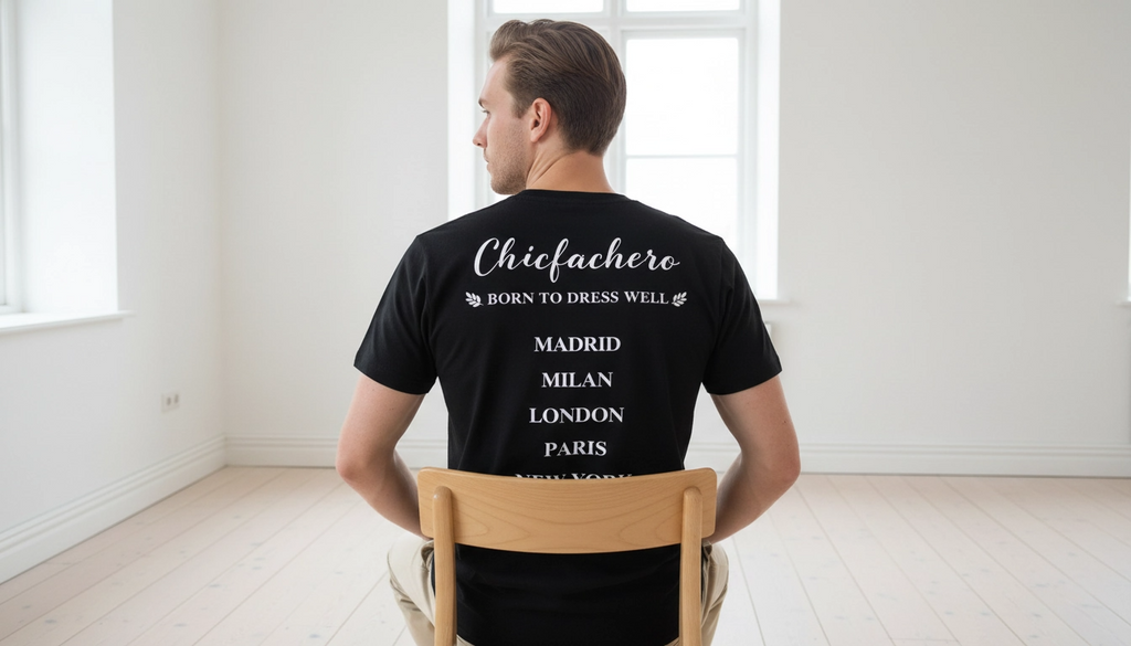 Chicfachero “Born to Dress Well” Signature Tee Black