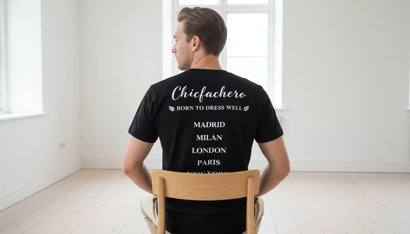 Chicfachero “Born to Dress Well” Signature Tee Black