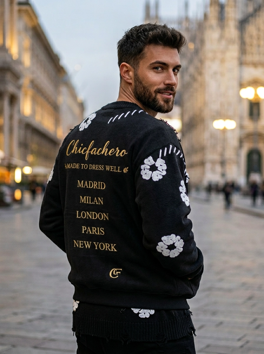 Chicfachero Noir Héritage Sweater