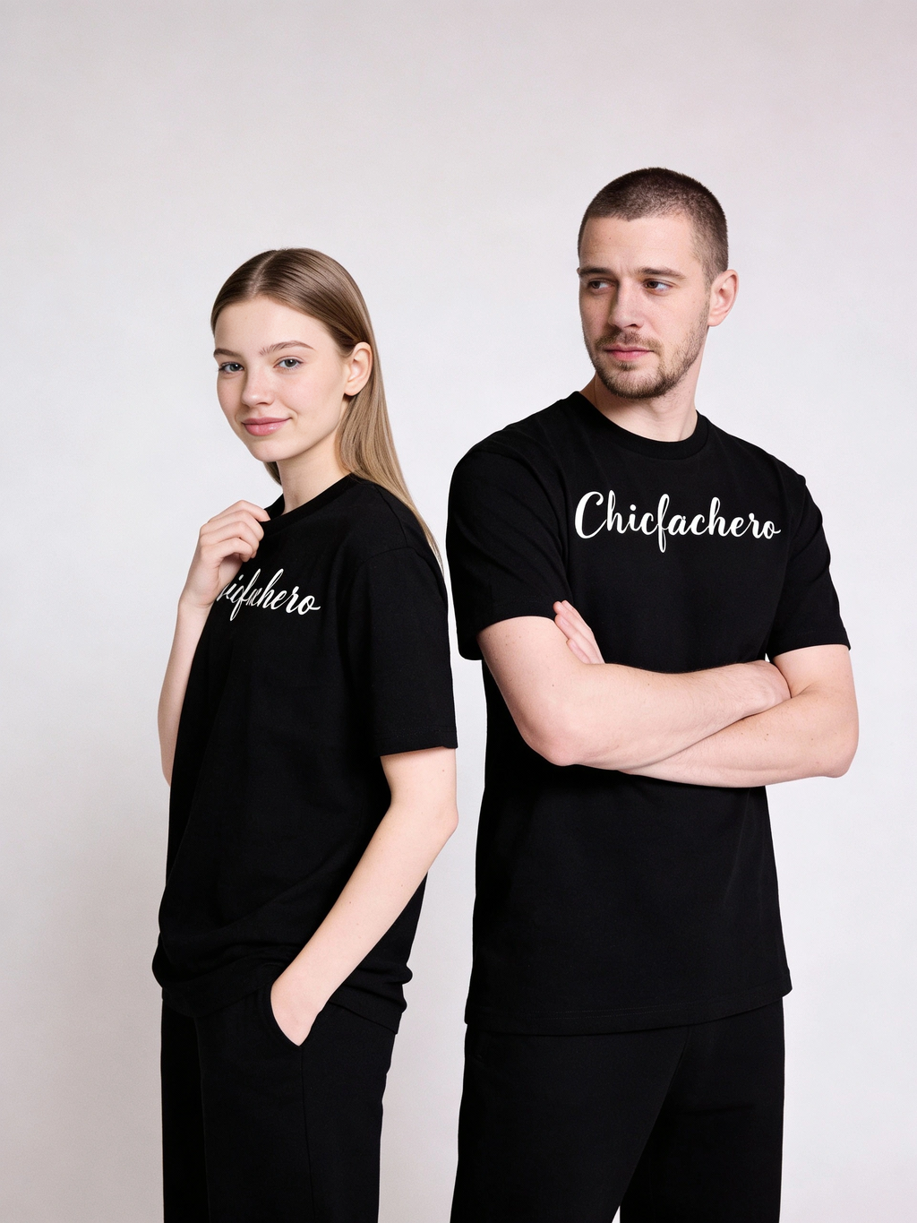 Chicfachero “Born to Dress Well” Signature Tee Black