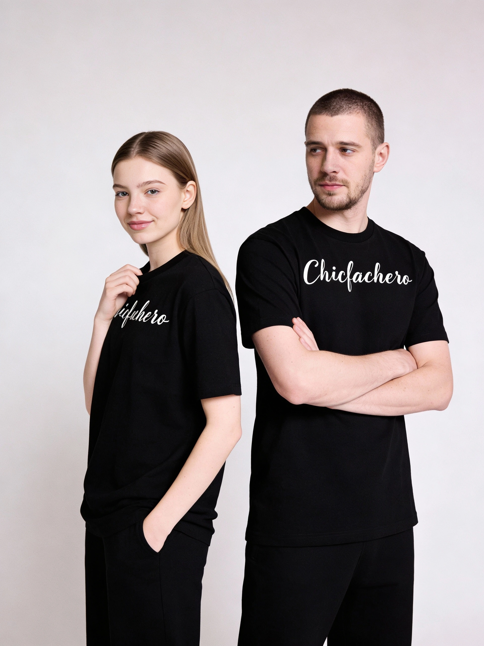 Chicfachero “Born to Dress Well” Signature Tee Black