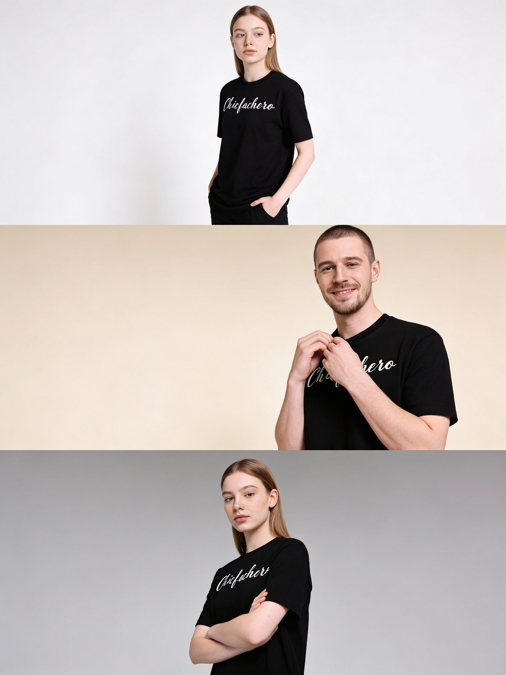 Chicfachero “Born to Dress Well” Signature Tee Black