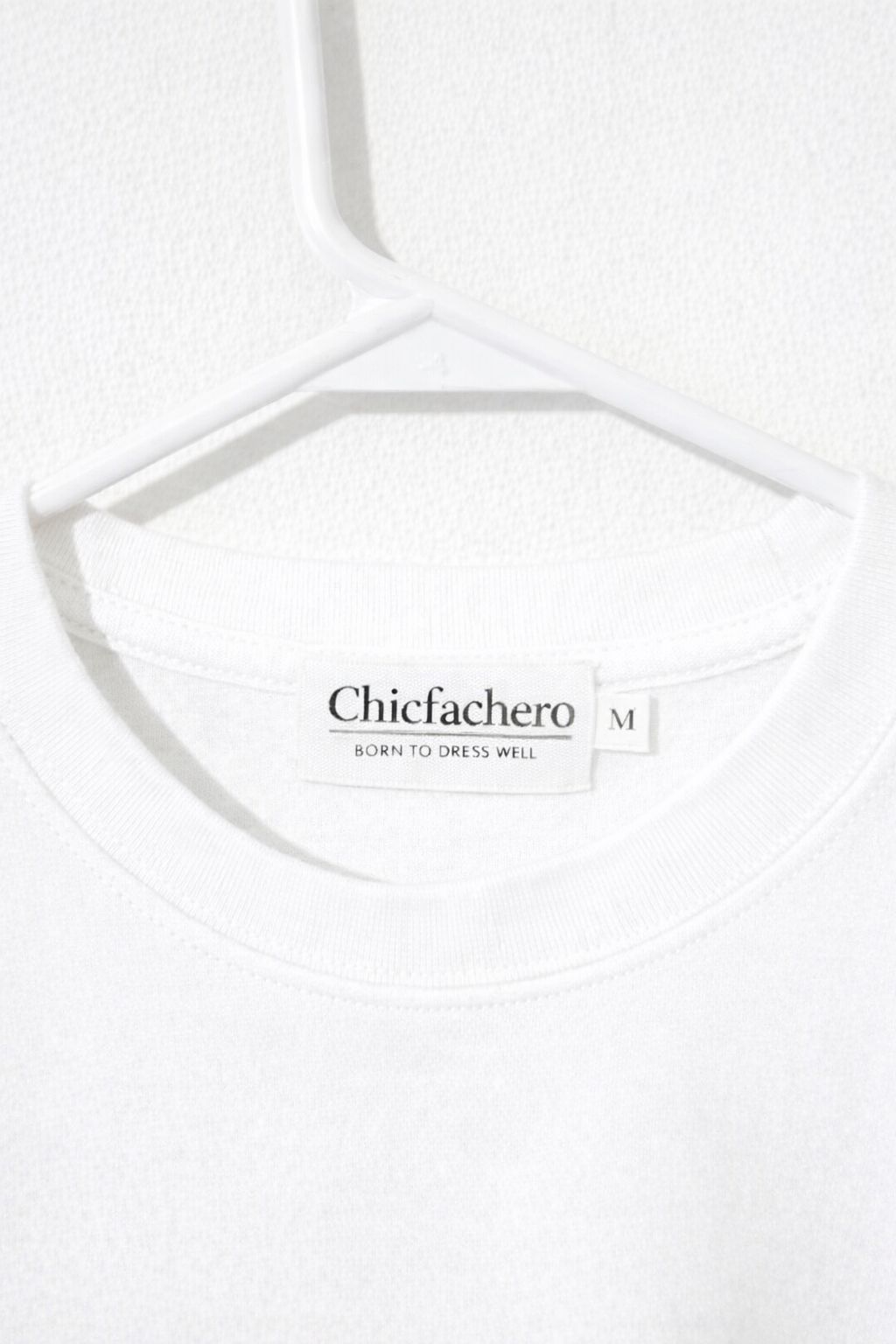 Chicfachero “Born to Dress Well” Signature Tee White
