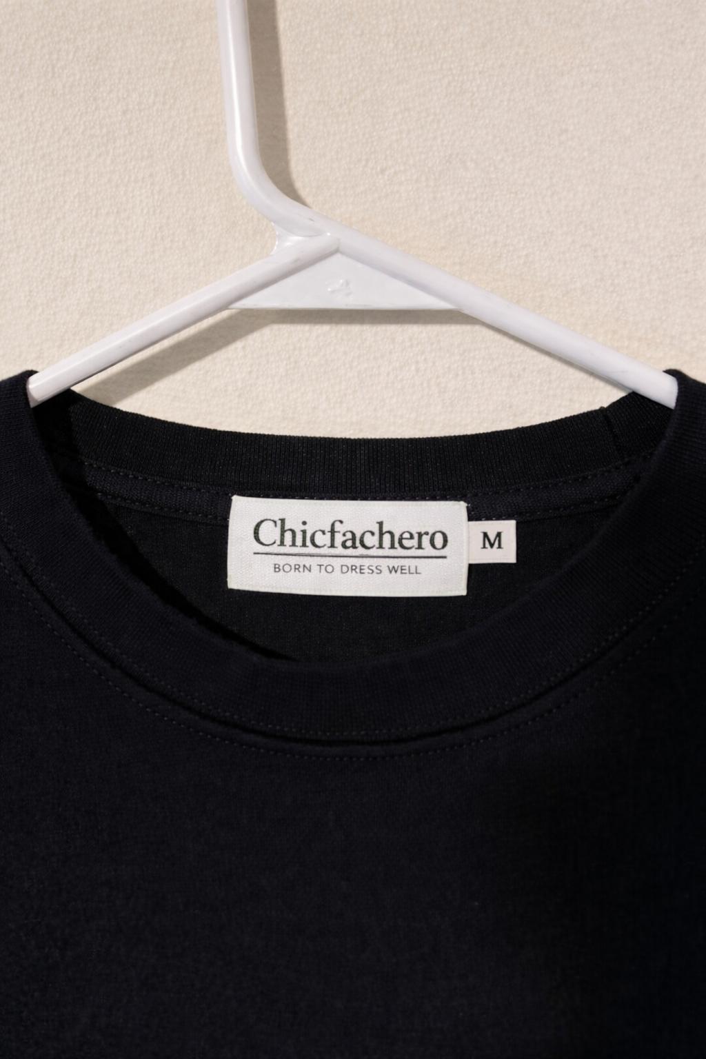 Chicfachero “Born to Dress Well” Signature Tee Black